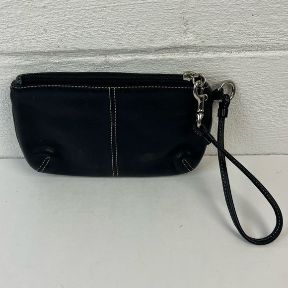 Coach Black Turnlock Wristlet Wallet - Picture 6 of 7